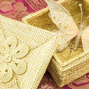 Decorative box,J ewelry box, Golden Shine Keepsakes box, Storage box, Keepsakes box, Memory Box, Desk Storage for Women, Boho Decor