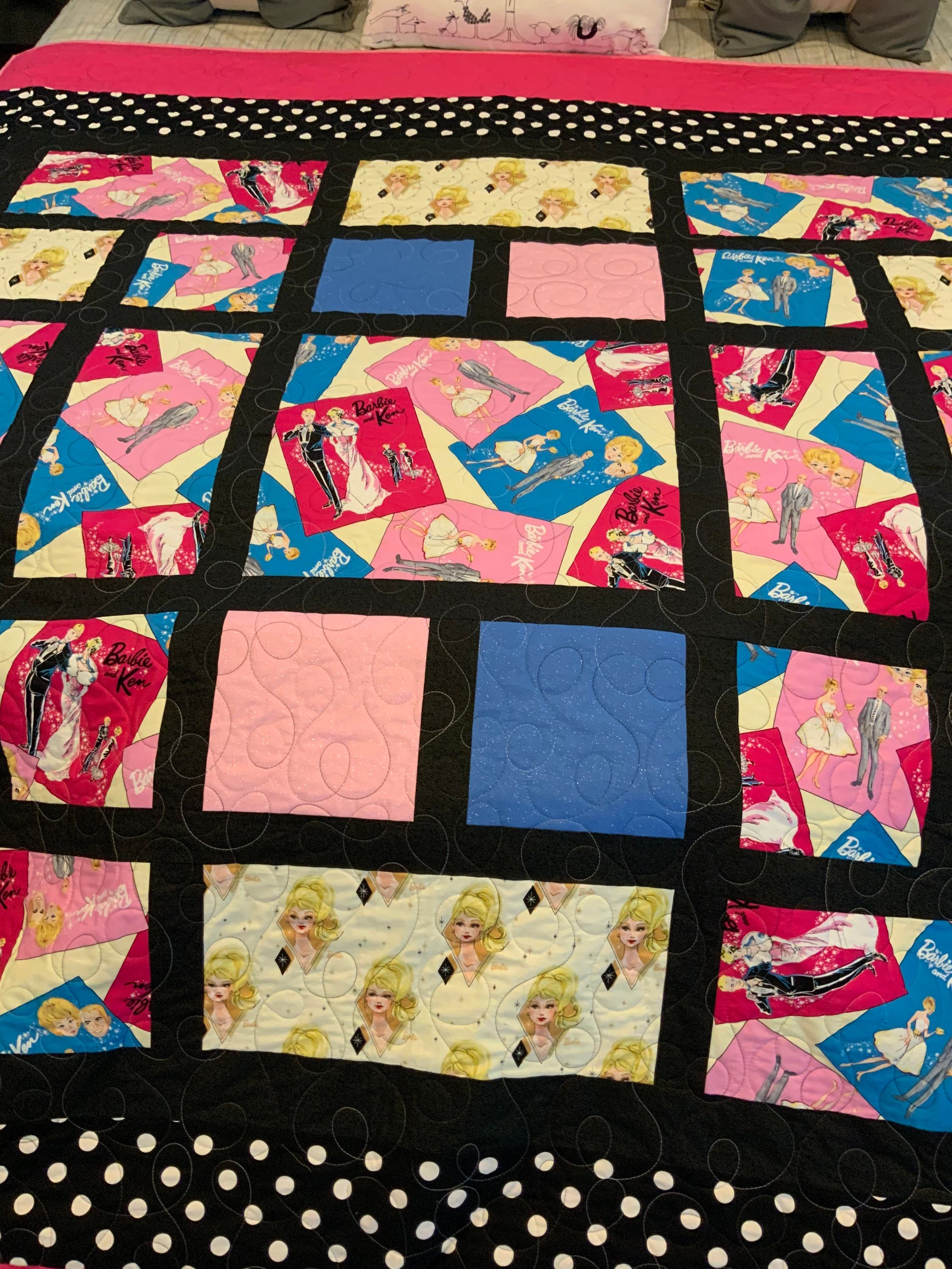 Quilt Retro Barbie Classic Barbie all cotton Elegant Barbie Etsy