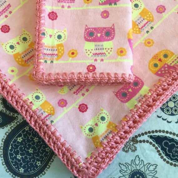 Baby Receiving Blanket Sweet little owls baby owls baby Etsy