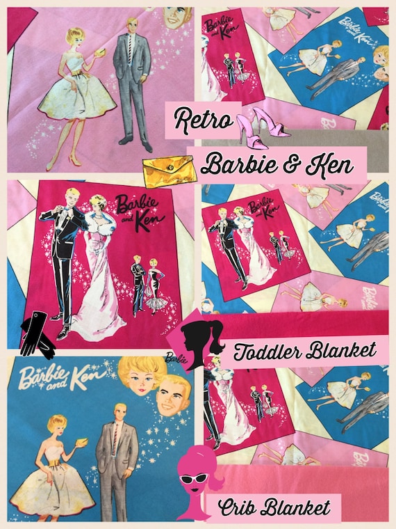 vintage barbie blanket