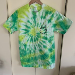 Shades of Green Swirl Dye Tee