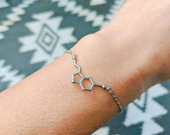 Serotonin Bracelet ~ The Happiness Molecule ~ Molecule Bracelet ~ Linhasita Bracelet