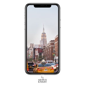 Phone Wallpaper | Empire State Building, As Seen From the West Village | Original New York City photography by Shanti Knight