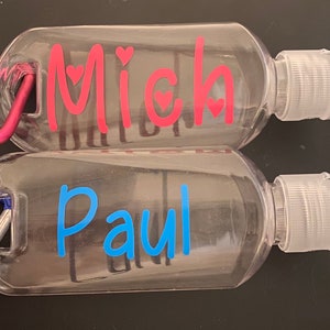 Personalised 50ml bottles