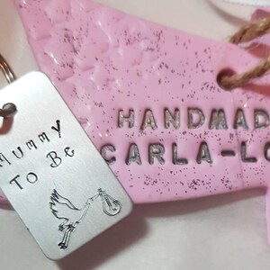 Hand Stamped Mummy Keyring
