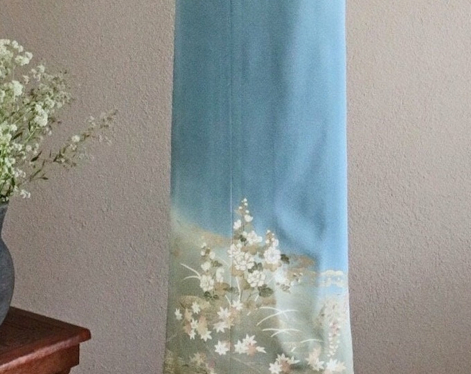 Vintage Japanese Tsukesage Kimono Wrap Skirt SHIHO
