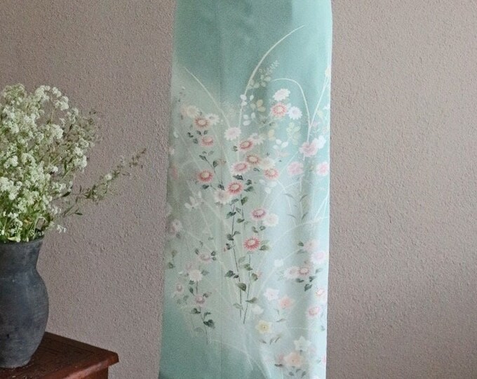 Vintage Japanese Houmongi  Kimono Wrap Skirt SAYURI