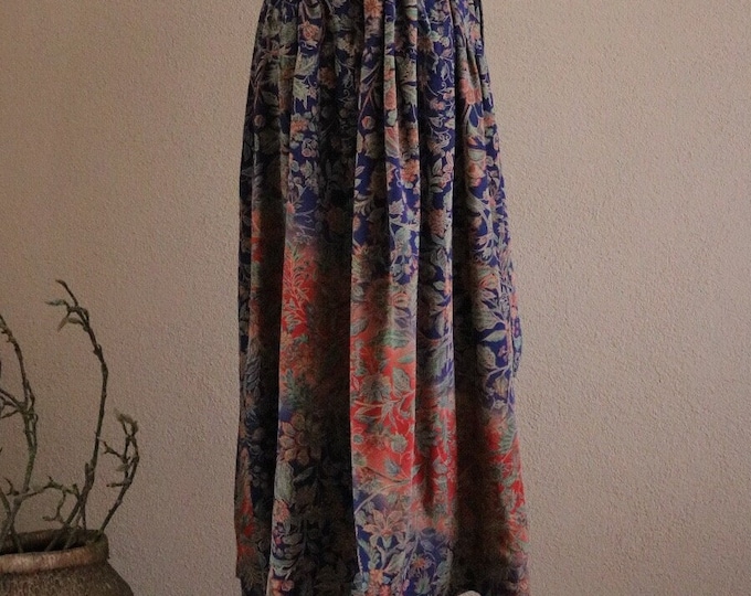 Vintage Japanese Houmongi Kimono Skirt AYAME