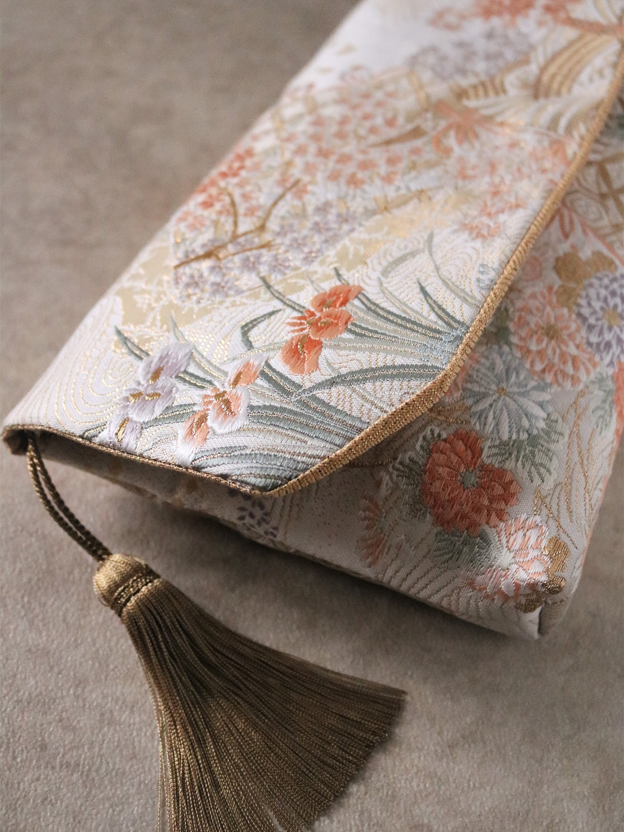 Japanese Kimono Obi Clutch Bag