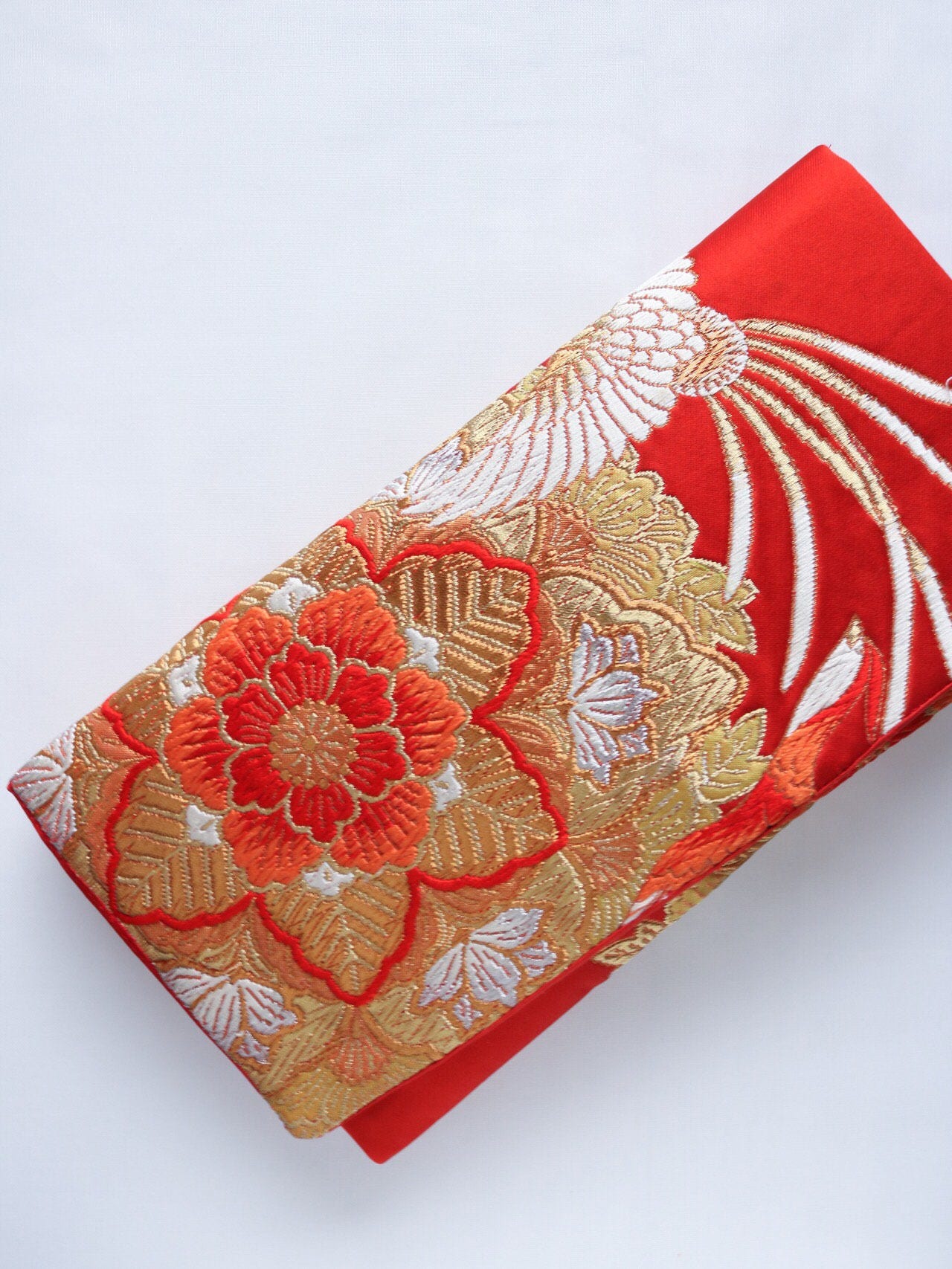 Japanese Kimono Obi Clutch Bag