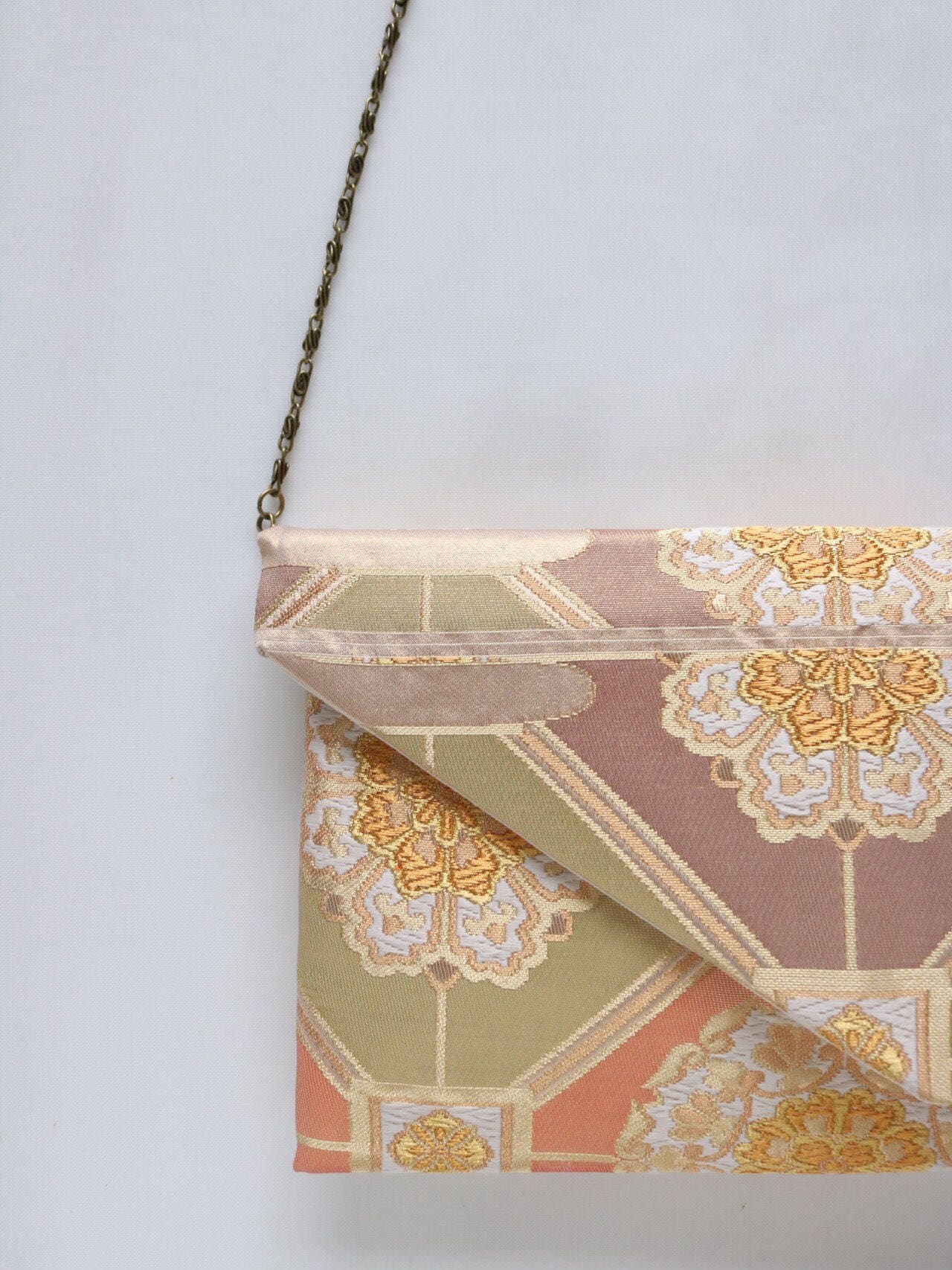 Japanese Kimono Obi Clutch Bag