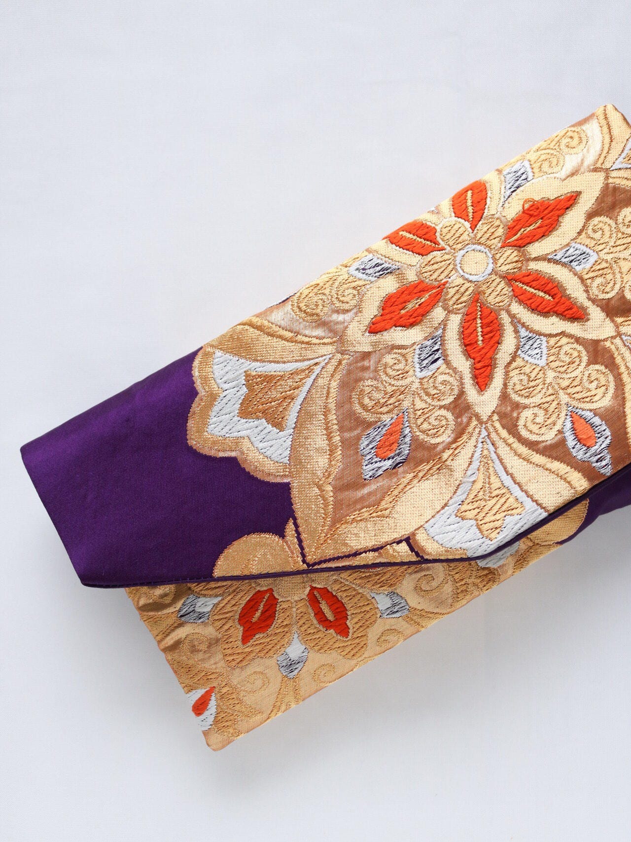 Japanese Kimono Obi Clutch Bag