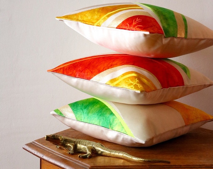 Small Japanese  Obi Pillow Case