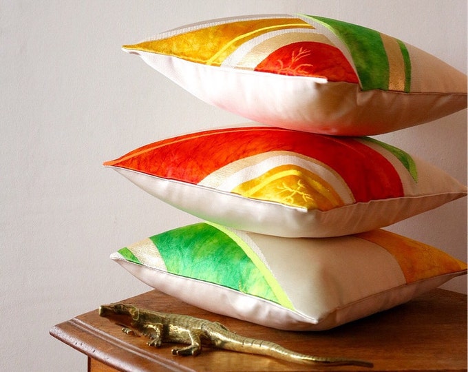 Small Japanese  Obi Pillow Case