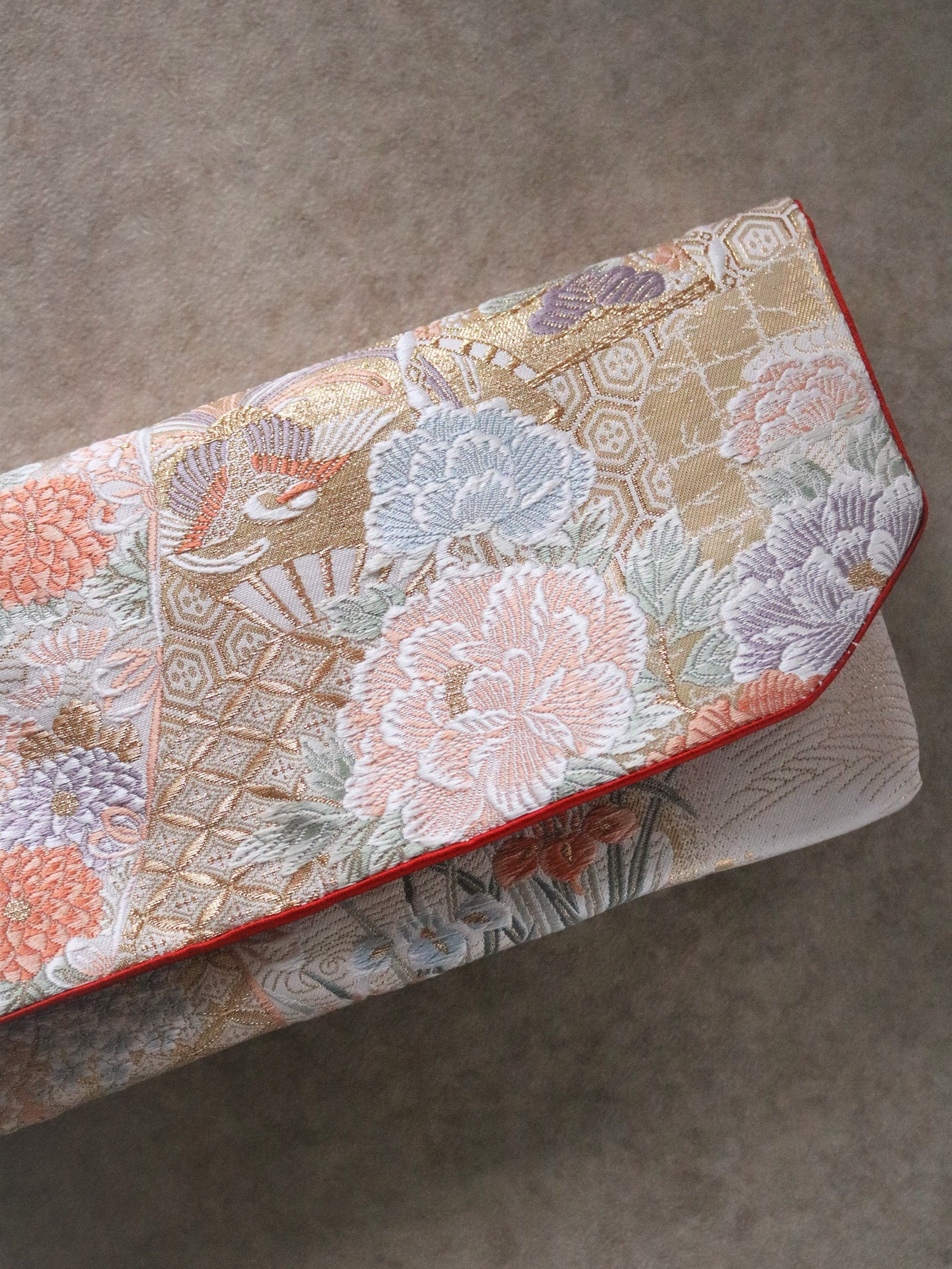 Japanese Kimono Obi Clutch Bag