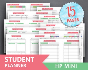 college planner printable student planner letter etsy
