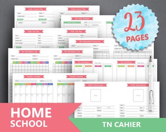 homeschool planner printable teacher planner etsy