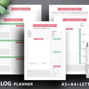 Blog Planner Printable: blogging Planner Blog - Etsy
