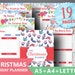 Christmas planner printable 'HOLIDAY PLANNER' Holiday Planner, Gift Planner, Party Planner Merry Organizer Thanksgiving Planner, X-mas Cards 