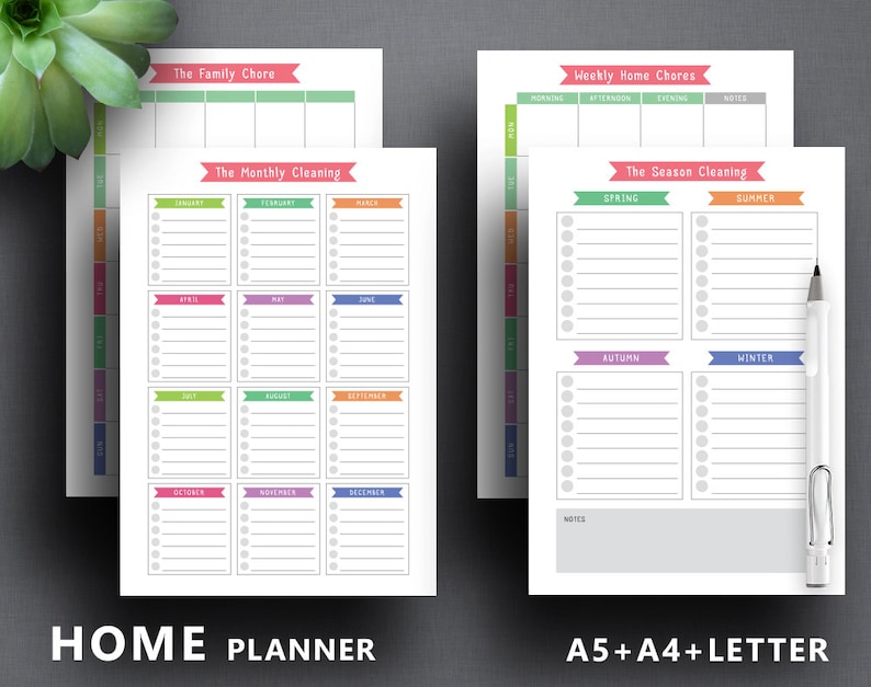 Household Planner Printable: home Management - Etsy