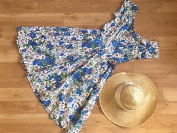 1950s Suzy Perette floral print dress
