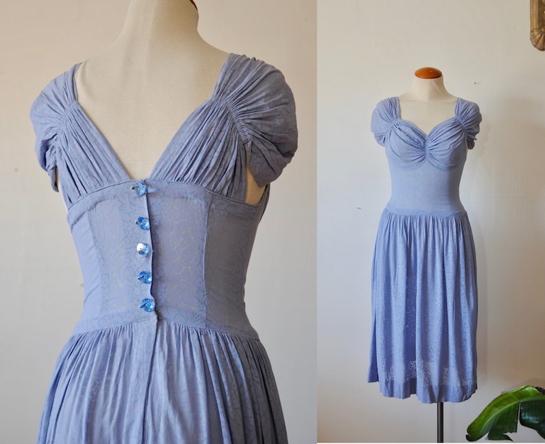 periwinkle floral dress