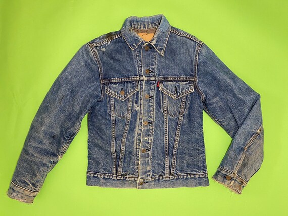 Thrashed Vintage 1960s Levi’s Big E Type 3 Denim J