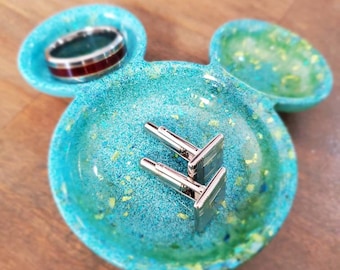 Disney (-esque) Mickey (ispirato) Orecchie Anello Vassoio, Trinket Dish, Porta gioielli, Soap Bowl, Comodino Organizzatore