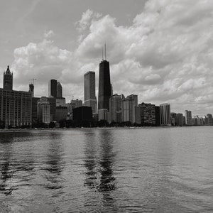Chicago Skyline Wall Art, John Hancock Print, Lake Michigan Photo, Chicago Photography, Chicago Wall Art, Chicago Prints, Chicago Reflection