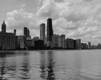 Chicago Skyline Wall Art, John Hancock Print, Lake Michigan Photo, Chicago Photography, Chicago Wall Art, Chicago Prints, Chicago Reflection