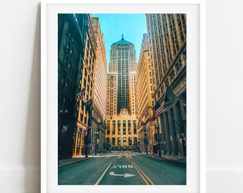 Fotografia de Chicago, Junta Comercial, Arquitetura de Chicago, Rua La Salle Chicago, Arte de Parede de Chicago, Gravuras de Chicago, Edifício de Chicago