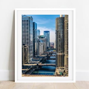 Chicago Fotografie, London Haus Chicago Druck Dachansicht Druck, Chicago Riverwalk, Chicago Wandkunst, Chicago Drucke
