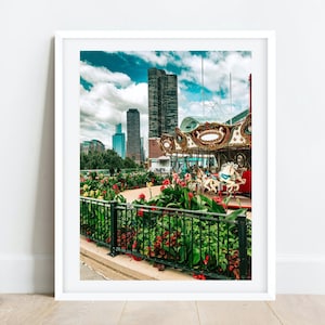 Navy Pier Chicago, Chicago Photography, Lake Point Tower, Carousel Print, Chicago Wall Art, Chicago Prints, Chicago Home Decor, Chicago Gift