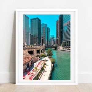 Chicago Photography, Chicago Riverwalk Prints, Chicago River Wall Art, Chicago Wall Art, Chicago Prints, Chicago Architecture, Chicago Photo