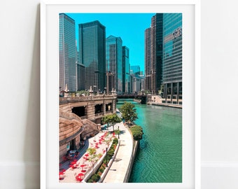 Chicago Photography, Chicago Riverwalk Prints, Chicago River Wall Art, Chicago Wall Art, Chicago Prints, Chicago Architecture, Chicago Photo