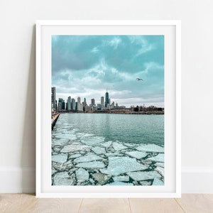 Chicago Photography, John Hancock Building, Chicago Skyline, Navy Pier Chicago, Chicago Wall Art, Chicago Prints, Lake Michigan Print,