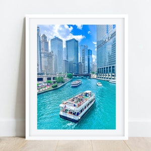 Chicago Photography, Chicago Riverwalk Print, Chicago River Photo, Chicago Cityscape, Chicago Skyline, Chicago Wall Art, Chicago Prints