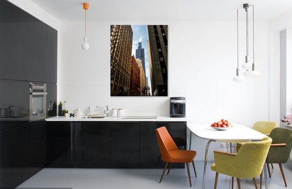 Sears Tower Willis Tower Chicago Landmark Chicago Wolkenkratzer Chicago Fotografie Chicago Wandkunst Chicago Drucke Stadt Fotografie