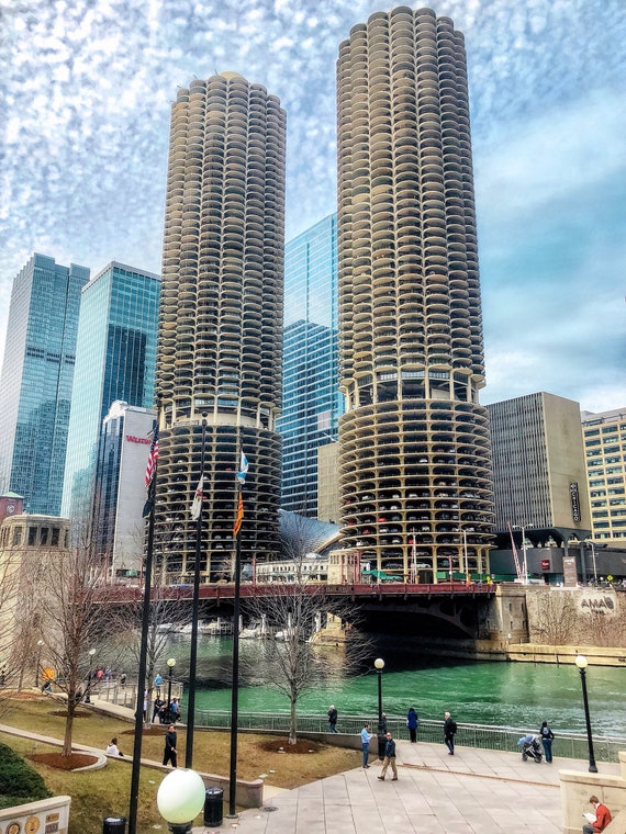 Marina Towers Chicago Photography City Photography Chicago Etsy