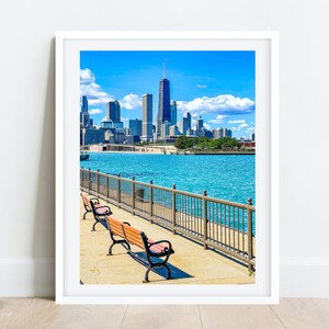 Chicago Navy Pier, John Hancock, Chicago Skyline, Chicago Photography, City Photography, Chicago Wall Art, Chicago Prints, Lake Michigan