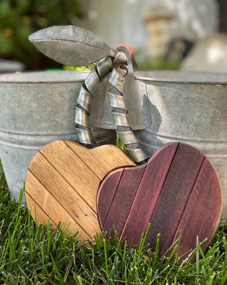 Cherries wine barrel art