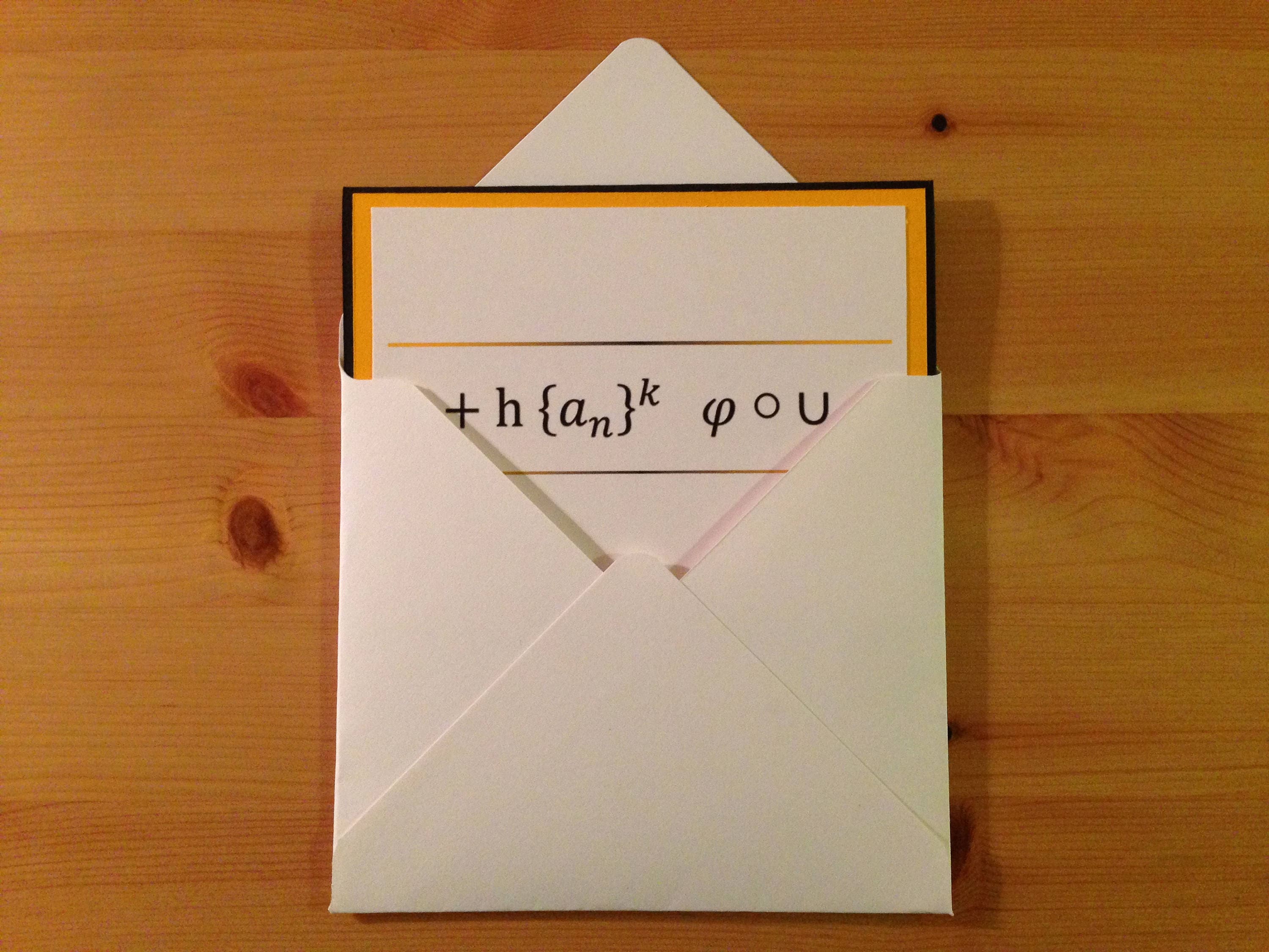 Thank You Math themed thank you card Geek thank you card | Etsy