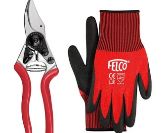 Tijeras de podar Felco Modelo 6 compactas con guantes - Tijeras de podar - Original Felco