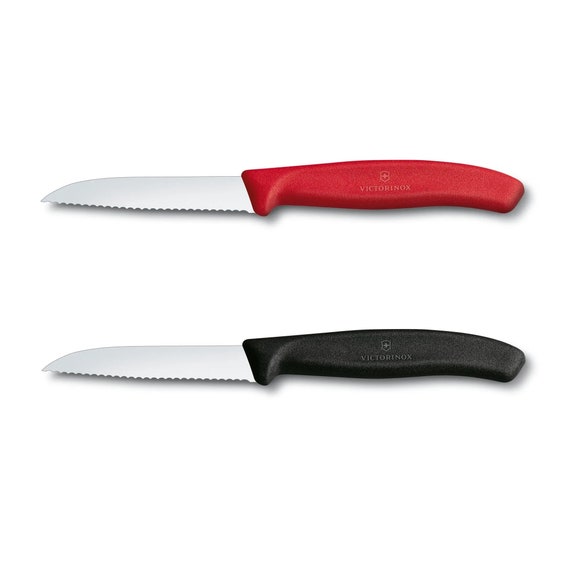 jul Cruelty Rise Buy Victorinox Paring Knife 8cm Serrated Blade Swiss Classic Online in  India - Etsy