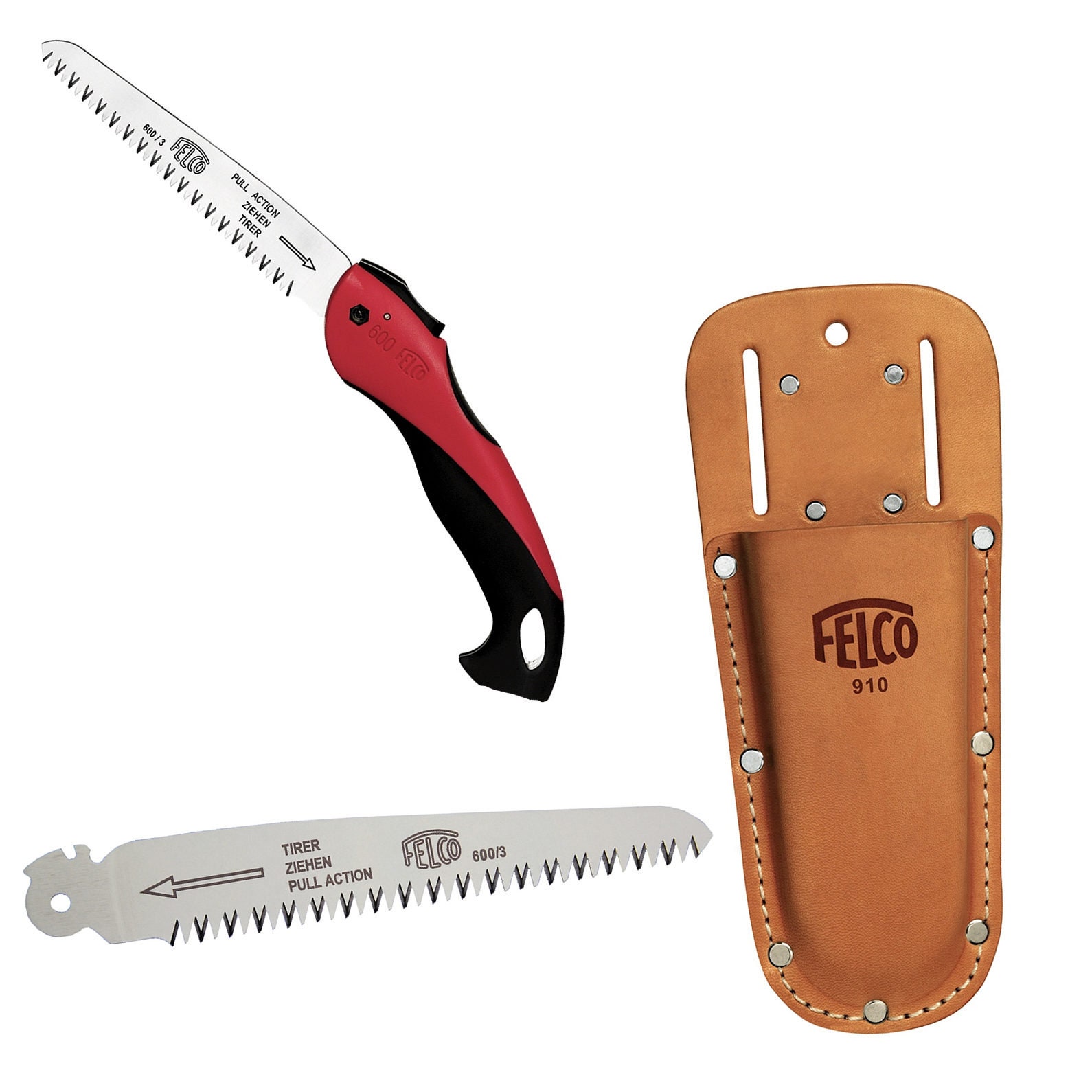 Felco F600 Pruning Saw Bundle 600 Saw Spare Blade Leather Hoster