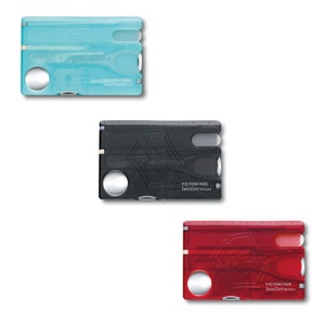 Set manicure Victorinox Swisscard Nailcare - 12 caratteristiche Carta dell'esercito svizzero con lima per unghie in vetro