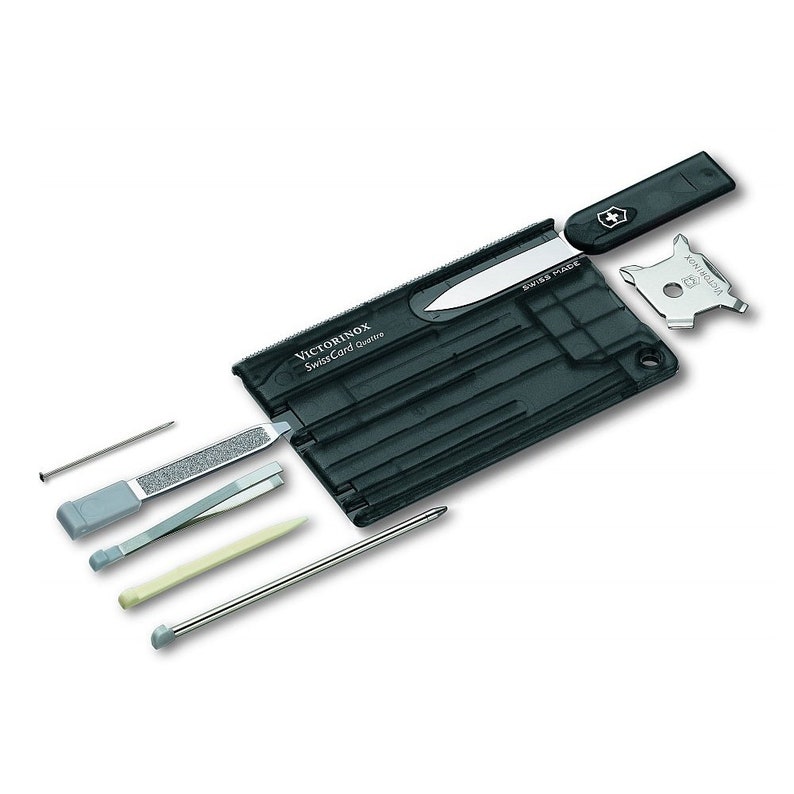 Victorinox Quattro Swisscard 12 Function Multi Tool Card With Etsy