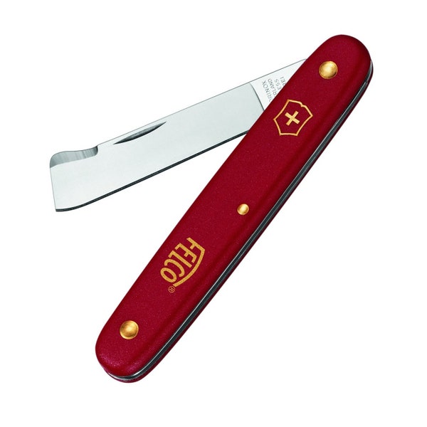 Felco Victorinox Couteau à bourgeonnement avec élévateur d’écorce - 3.9020 - Swiss Made