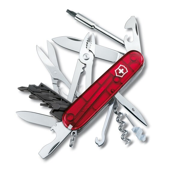 Victorinox CYBERTOOL 34 RED swiss army knife with bit driver hex torx Genuine Swiss Made