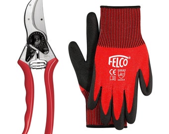 Felco Modelo 2 Secateurs con Guantes - Guantes de trabajo de cizalla podadora - Productos genuinos de Felco